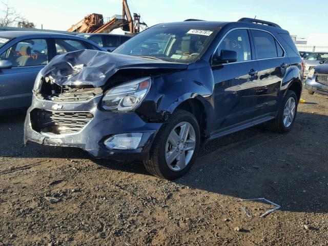 2GNFLFEK6G6168832 - 2016 CHEVROLET EQUINOX LT BLUE photo 2