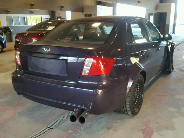 JF1GE746X8G504782 - 2008 SUBARU IMPREZA WR PURPLE photo 4