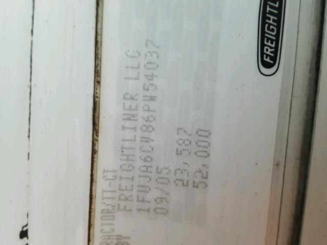 1FUJA6CV86PW54037 - 2006 FREIGHTLINER CONVENTION WHITE photo 10