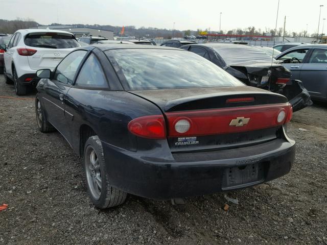 1G1JC12F947205857 - 2004 CHEVROLET CAVALIER BLACK photo 3