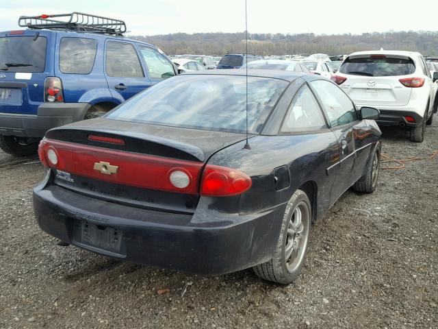 1G1JC12F947205857 - 2004 CHEVROLET CAVALIER BLACK photo 4