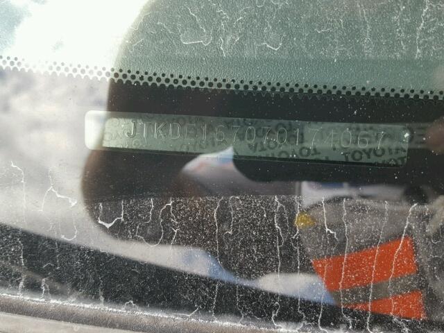 JTKDE167070174067 - 2007 TOYOTA SCION TC 黑色 照片 10