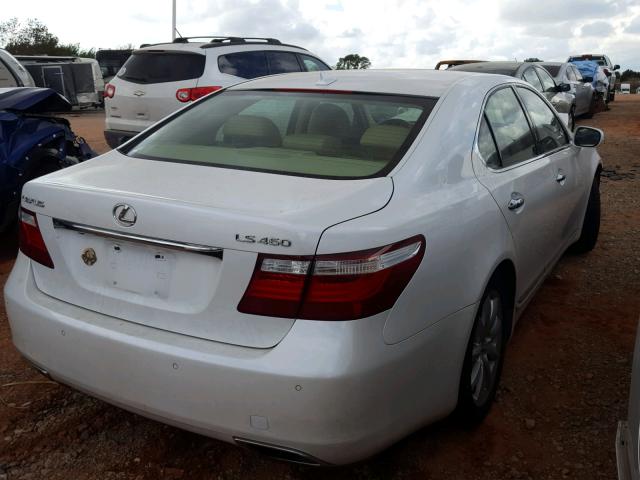 JTHBL46FX85062165 - 2008 LEXUS LS 460 WHITE photo 4