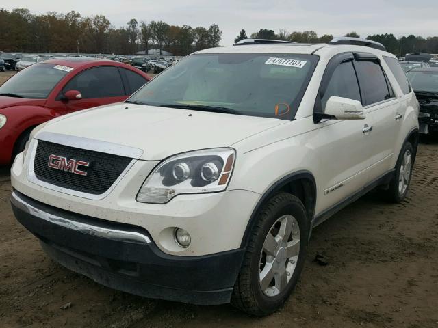 1GKER33768J129568 - 2008 GMC ACADIA SLT WHITE photo 2