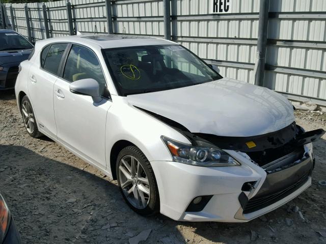 JTHKD5BH4F2213025 - 2015 LEXUS CT 200 WHITE photo 1