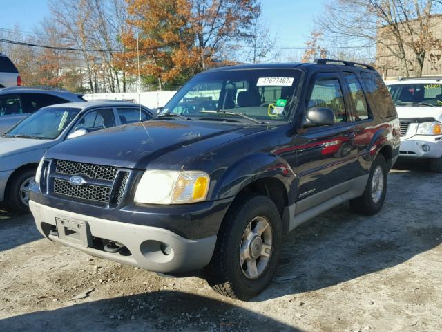 1FMYU70E82UA92204 - 2002 FORD EXPLORER S BLUE photo 2