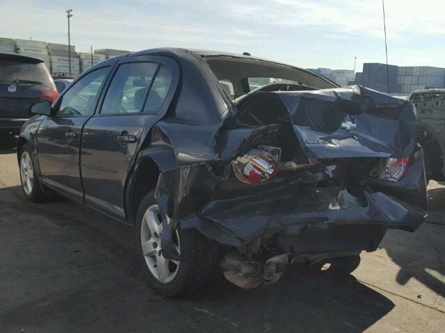 1G1AL58F387134353 - 2008 CHEVROLET COBALT LT BLUE photo 3