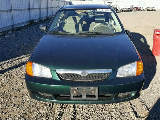 JM1BJ2226Y0307880 - 2000 MAZDA PROTEGE DX GREEN photo 9