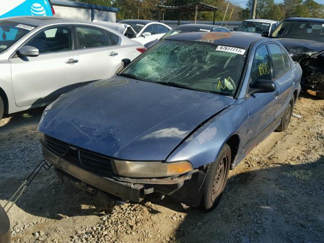 4A3AA36G52E103814 - 2002 MITSUBISHI GALANT DE BLUE photo 2