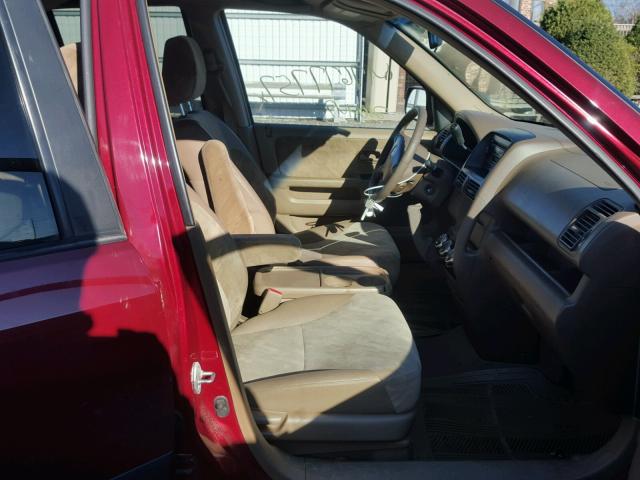 SHSRD78854U256133 - 2004 HONDA CR-V EX MAROON photo 5