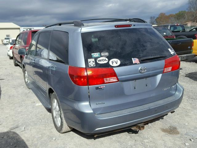 5TDZA22C34S095079 - 2004 TOYOTA SIENNA XLE BLUE photo 3