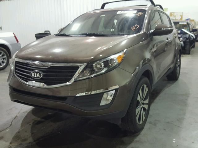 KNDPC3A26D7372690 - 2013 KIA SPORTAGE E BROWN photo 2