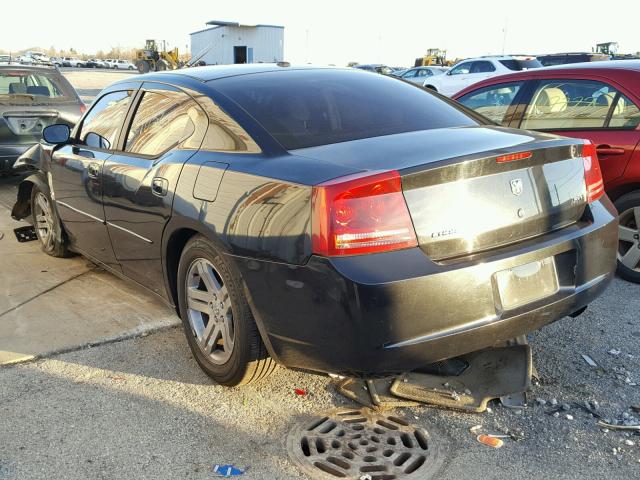 2B3KA43G16H400953 - 2006 DODGE CHARGER SE BLACK photo 3