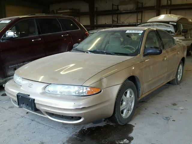 1G3NL52F53C261896 - 2003 OLDSMOBILE ALERO GL TAN photo 2