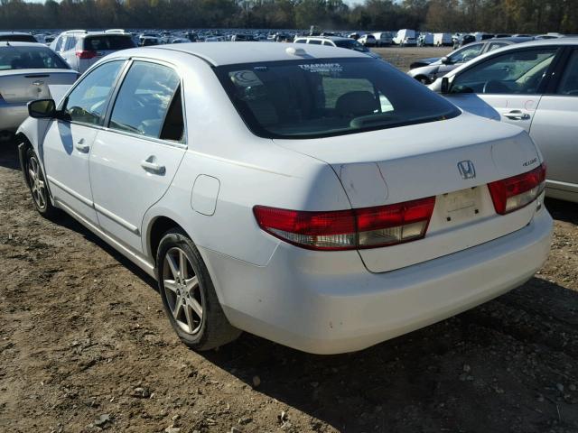 1HGCM66824A053415 - 2004 HONDA ACCORD EX WHITE photo 3