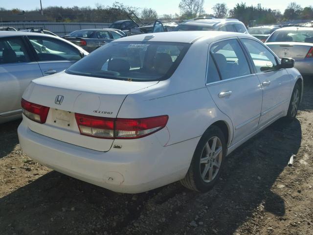 1HGCM66824A053415 - 2004 HONDA ACCORD EX WHITE photo 4