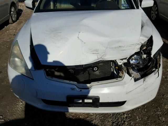 1HGCM66824A053415 - 2004 HONDA ACCORD EX WHITE photo 7