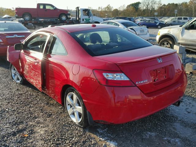 2HGFG11857H514479 - 2007 HONDA CIVIC EX RED photo 3