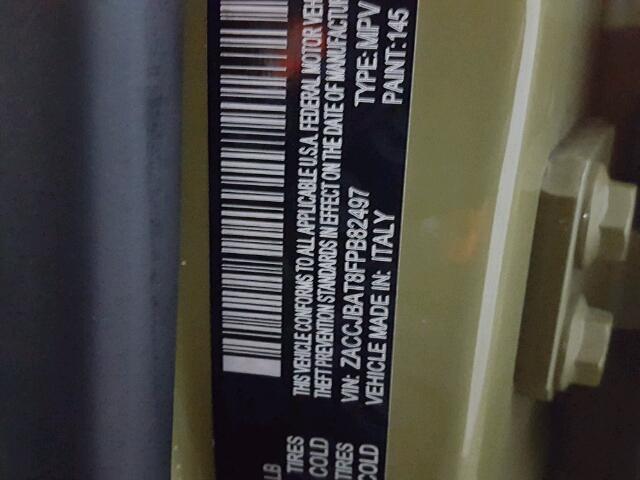 ZACCJBAT8FPB82497 - 2015 JEEP RENEGADE S 绿色 照片 10