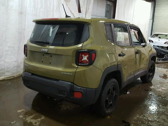 ZACCJBAT8FPB82497 - 2015 JEEP RENEGADE S 绿色 照片 4