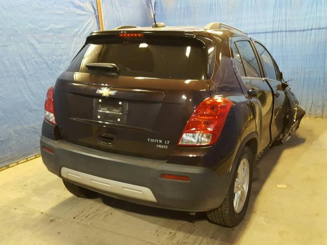 KL7CJPSB3GB649482 - 2016 CHEVROLET TRAX 1LT BROWN photo 4