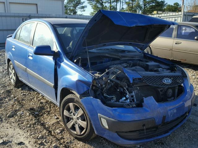 KNADE123486341360 - 2008 KIA RIO BASE BLUE photo 9