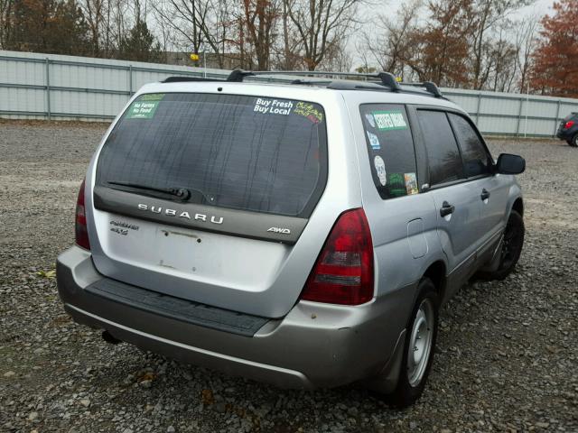 JF1SG65694H702089 - 2004 SUBARU FORESTER 2 SILVER photo 4
