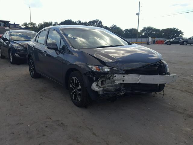 19XFB2F96DE043213 - 2013 HONDA CIVIC EXL ნაცრისფერი ფოტო 1