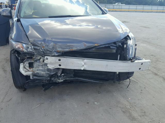 19XFB2F96DE043213 - 2013 HONDA CIVIC EXL ნაცრისფერი ფოტო 9