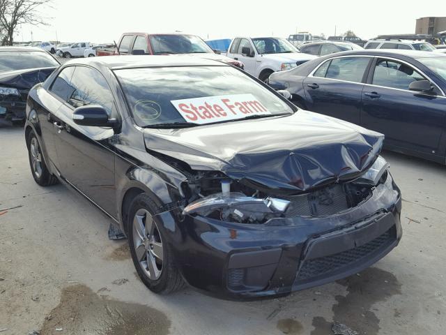 KNAFU6A24A5271159 - 2010 KIA FORTE EX BLACK photo 1