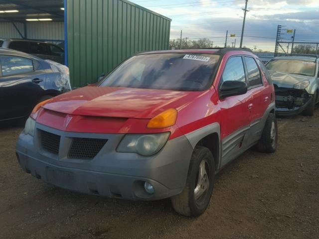 3G7DA03E21S511482 - 2001 PONTIAC AZTEK RED photo 2