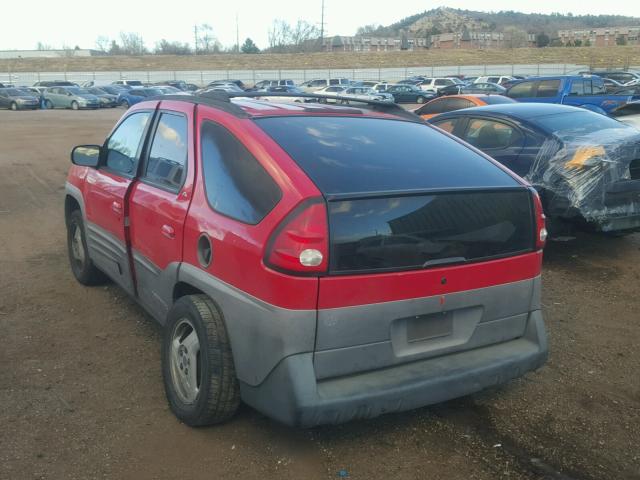 3G7DA03E21S511482 - 2001 PONTIAC AZTEK RED photo 3