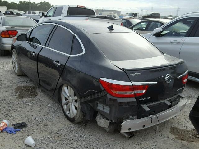 1G4PR5SK5E4183665 - 2014 BUICK VERANO CON BLACK photo 3