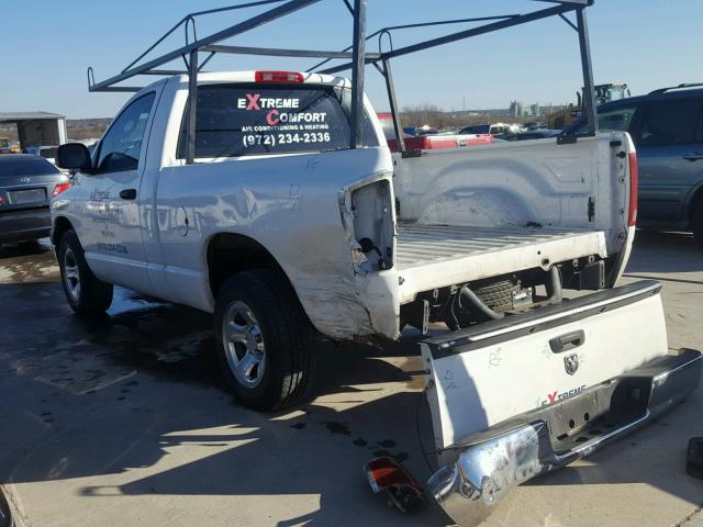 1D7HA16K16J145409 - 2006 DODGE RAM 1500 S WHITE photo 3