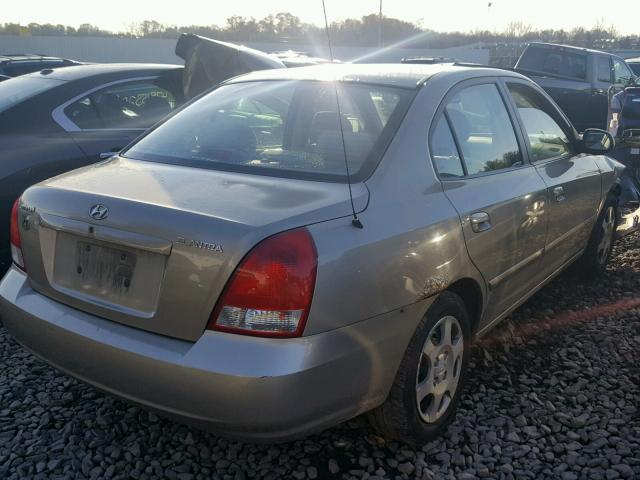 KMHDN45D33U582190 - 2003 HYUNDAI ELANTRA GL TAN photo 4