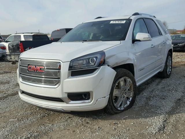 1GKKVTKD3GJ297186 - 2016 GMC ACADIA DEN WHITE photo 2