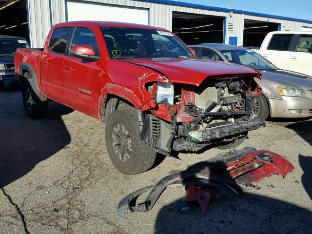 3TMCZ5ANXGM015879 - 2016 TOYOTA TACOMA DOU RED photo 1