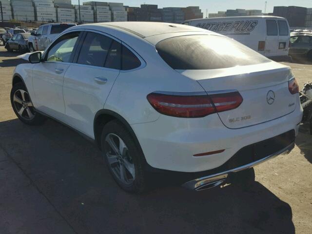 WDC0J4KBXJF323709 - 2018 MERCEDES-BENZ GLC COUPE WHITE photo 3