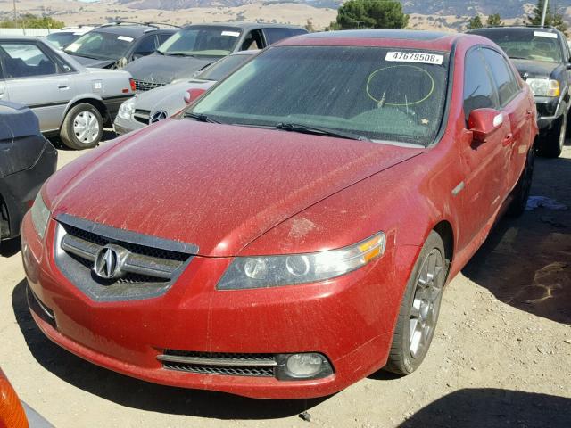 19UUA76517A039244 - 2007 ACURA TL TYPE S RED photo 2