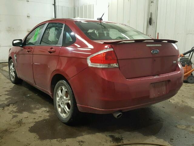 1FAHP36N59W242298 - 2009 FORD FOCUS SES RED photo 3