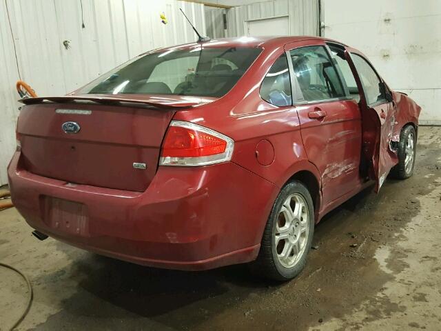 1FAHP36N59W242298 - 2009 FORD FOCUS SES RED photo 4