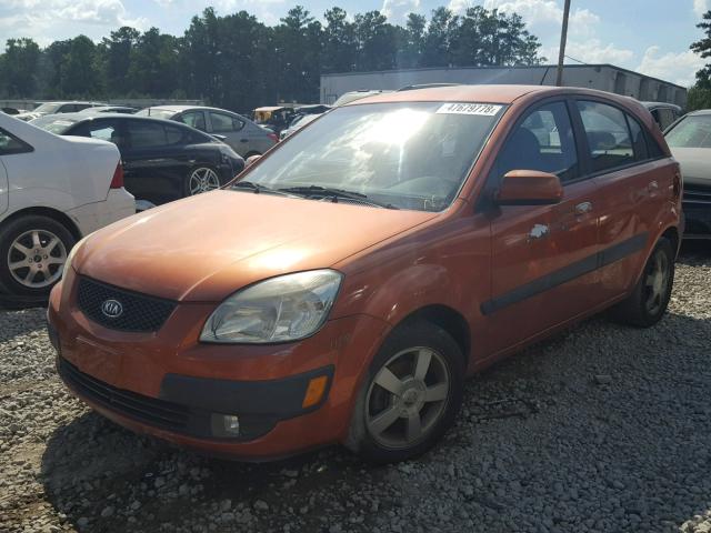 KNADE163666179416 - 2006 KIA RIO 5 ORANGE photo 2