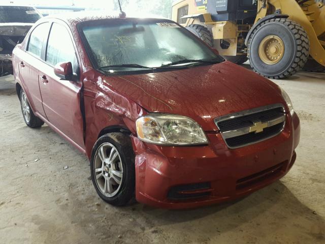 KL1TD5DE1AB131441 - 2010 CHEVROLET AVEO LS RED photo 1