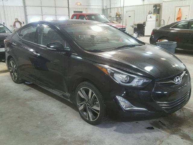 5NPDH4AE6EH544184 - 2014 HYUNDAI ELANTRA SE BLACK photo 1