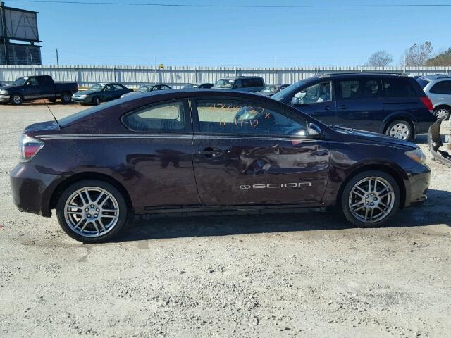 JTKDE167080263283 - 2008 SCION TC BURGUNDY photo 9