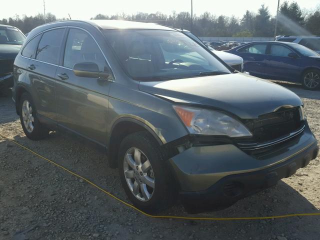 JHLRE38787C015482 - 2007 HONDA CR-V EXL GREEN photo 1