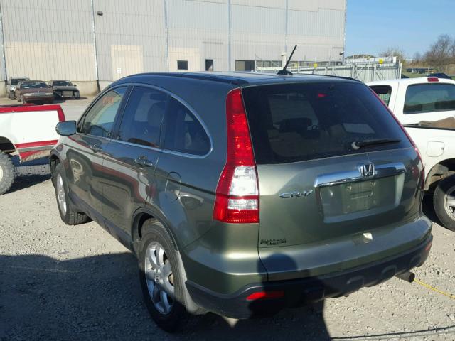 JHLRE38787C015482 - 2007 HONDA CR-V EXL GREEN photo 3