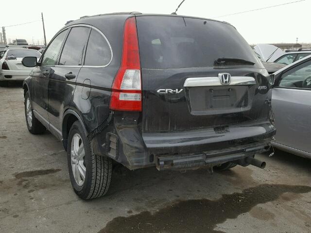 JHLRE4H50BC032628 - 2011 HONDA CR-V EX BLACK photo 3