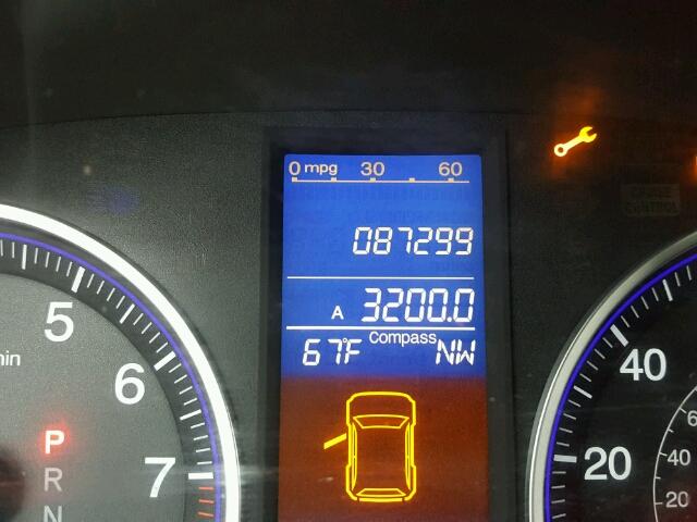 JHLRE4H50BC032628 - 2011 HONDA CR-V EX შავი ფოტო 8