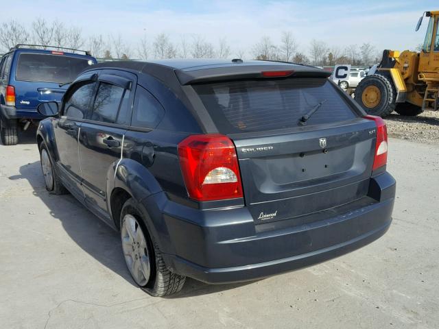 1B3HB48B77D589949 - 2007 DODGE CALIBER SX BLUE photo 3